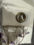 Creative Home Ideas Embroidered Window Panel 54X63 White Sheer Curtain Open. Price: $10.00.