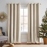 Lazzzy Velvet Curtains Beige Thermal Insulated 84 Inch Long Drapes F... New. Price: $69.17.