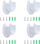 Shape Shower Rod Holder 4PCS Curtain Bracket Stainless 1INCH, White New. Price: $21.82.
