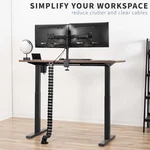 Vivo Vertebrae Cable Management Kit Height Adjustable Desk Quad Wire Organizer New. Price: $39.99.