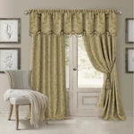 Elrene Home Fashions Mia Jacquard Scroll Blackout Window Curtain, 52" X 84" New. Price: $26.00.