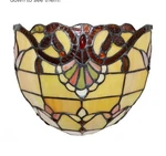 River Of Good Stained Glass Remote Cordless Wall Sconce #13058 Disc. Nos! Nib! New. Price: $150.00.