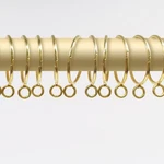 Coideal Open Curtain Rings With Eyelet - 20 Pack 1.5 Inch, Gold New. Price: $11.87.