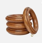 Kirsch Set 4 Wood Curtain Rings For 2" Pole Estate Oak New Opened Nwot. Price: $13.99.