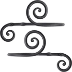 Decorative Metal Curtain Tiebacks - Farmhouse Wrought Iron Holdbacks New. Price: $46.99.