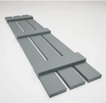 12IN. X 67IN. Builders Edge,tailormade 3-BOARD Spaced Board-n-batten SHUTTERS(2) Open. Price: $179.99.