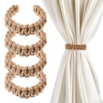 Ptwola 4 Pack Braided Curtain Tiebacks Boho Elegant Rustic Holdbacks New. Price: $15.93.