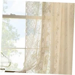 Inch Lace Curtains Panels Set Rustic Vine 52"W X 90"L (pack Of 2) Beige New. Price: $45.18.
