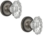 Nostalgic Warehouse Rosette With Chateau Knob Passage 2.75" Antique Pewter Open. Price: $69.99.