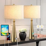 Eoeyyoyb For Bedroom Set Of 2 Lamps 13.7 X 17.7 6.3 Inches, Gold New. Price: $87.97.