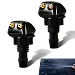 Fiknonk 2 Car Front Windshield Washer Nozzles, Aimable Pcs, Black New. Price: $9.65.