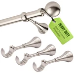 Brushed Nickel Curtain Rods For Windows 48 To 84, Expandable 1 Inch Heavy Dut... New. Price: $62.64.