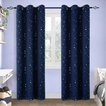 Bgment Kids Blackout Curtains For Bedroom 38"W X 84"L (pack Of 2), Navy Blue New. Price: $46.99.