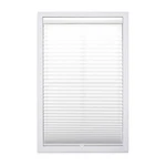 Dez Furnishings Cordless 1" Light Filtering Pleated Shade, 27"W X 64"H, White New. Price: $32.99.