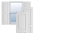 (1) Ekena Millwork 566699, True Fit Pvc Two Equal Louver Shutters (per Pair) New. Price: $85.97.