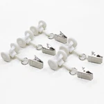 20 Pcs Curtain Track Pinch Clips Rail Ceiling Gliders Plastic Body And Wheel New. Price: $21.46.