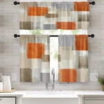 Emvency 36 Inch Kitchen Curtains Beige And Orange Abstract Art Window Curtain... New. Price: $27.81.