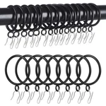 Roonoo 44 Curtain Rings With 1.4" Inner Diameter - Pack, Black New. Price: $27.03.