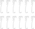 12 Pcs 2.5 Inch Valance For Blinds, Hidden Clips, Clear Plastic New. Price: $9.10.