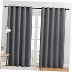Bedroom Curtains Blackout Drapery Panels, Three 70"W X 84"L (pack Of 2) Grey New. Price: $51.46.