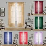 2PC Sheer Voile Panel Indoor Outdoor Porch Wedding Rod Pocket Window Curtain New. Price: $10.00.
