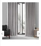 Exclusive Fabrics Brand French Linen Curtain Collection Grey 50" 108" New. Price: $46.37.