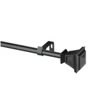 Kenney Seville Decorative Window Curtain Rod 90" - 130" KN75797 Black Open. Price: $28.95.