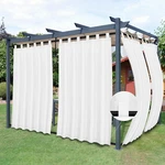 Easy-going Outdoor Patio Curtains Detachable Tab Top Windproof Weatherproof New. Price: $29.79.