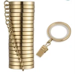 Mode Cambria Designer Series - Premium Easy Glide 18 Count Small Curtain Rings Open. Price: $35.00.