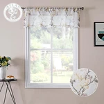 Tollpiz Floral White Sheer Valance Curtains Flower Print Vine Embroidery Bedroom New. Price: $10.98.