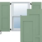 Ekena Millwork 15W 63H Americraft Two Equal Flat Panel Exterior Real Wood. Price: $606.54.