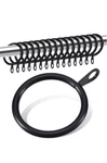 Wanxiang Metal Curtain Rings With Eyelet 1-1/4 Inch Inner Diameter Open. Price: $11.99.