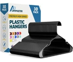 Lifemaster Plastic Clothes Hanger Set - 30 Pieces Versatile, Lightweight, New. Price: $24.00.