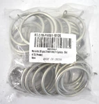 Meriville 28 Piece 2" Inner Dia Metal Curtain Rings Eyelets Pewter Finish New. Price: $7.14.