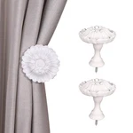 Suqiome Set Of 2 Blossom Window Drapery Vintage Curtain Adhesive Medallion Ho... New. Price: $27.69.