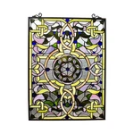Chloe Lighting Sabrina Tiffany-style Victorian Window Panel 24" Height New. Price: $129.92.
