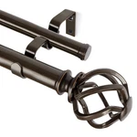 Kamanina 1 Double Curtain Rods 36 To 72 Inches (3-6 Feet) Window Telesco... New. Price: $57.22.