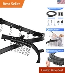 Elegant 16.4' Flexible Bendable Ceiling Curtain Track For Stylish Room Dividers New. Price: $53.54.
