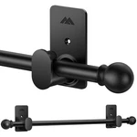 Znonox Curtain Rods Drilling For Windows To 30"-45", Black New. Price: $14.43.