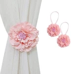 Chictie 2 Piece Large Cloth Flower Magnetic Curtain Tieback Wedding Decorative New. Price: $17.50.