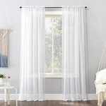 No. 918 Emily Sheer Voile Single Curtain Panel, 59 X 108 Inch, White New. Price: $21.99.