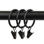 Rod Desyne 1-3/8 Inch Curtain Rings, Black New. Price: $21.50.
