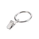 Uxcell Curtain Clip Rings With Hooks Metal 1.25 Inch 3.5*32MM, Silver Tone New. Price: $11.98.