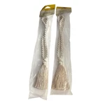 Home Pair Set 2 Cream Rope Tassel 13 Curtain Tiebacks Nip Springs Window Fashio New. Price: $14.95.