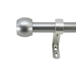 Decopolitan Knob Curtain Rod Set, 36 To 72 Inches, Silver New. Price: $25.37.