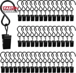 Hoosun 46 Pack Curtain Hooks Clips,s For Hanging Outside String Lights,met New. Price: $17.23.