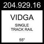 Ikea Vidga Single Track Rail Included Ceiling Fittings/white 55" 204.929.16 New. Price: $89.99.