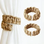 Braided Curtain Ties For Drapes Rustic Holdbacks & Boho New. Price: $13.11.