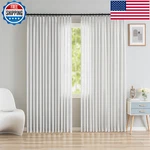 Oyring Faux Linen Double Pinch Pleat Curtains For Living Room Light Filtering New. Price: $112.26.