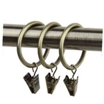 Rod Desyne 10 Count Curtain Rings With Clip, 1-3/8-INCH Antique Brass New. Price: $25.80.